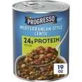 thumbnail image 1 of Progresso Mediterranean-Style Lentil Protein Soup, Vegetarian, 19 oz. (Pack of 6), 1 of 5