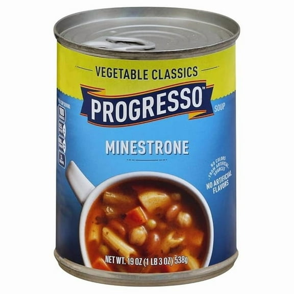 Progresso Minestrone Soup, Vegetable Classics Canned Soup, 19 oz