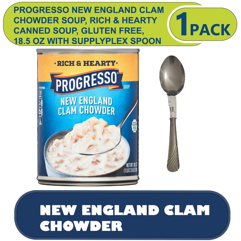 Progresso New England Clam Chowder Soup, Rich & Hearty Canned Soup
