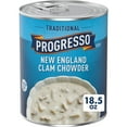 thumbnail image 1 of Progresso New England Clam Chowder Soup, Traditional Canned Soup, Gluten Free, 18.5 oz, 1 of 15