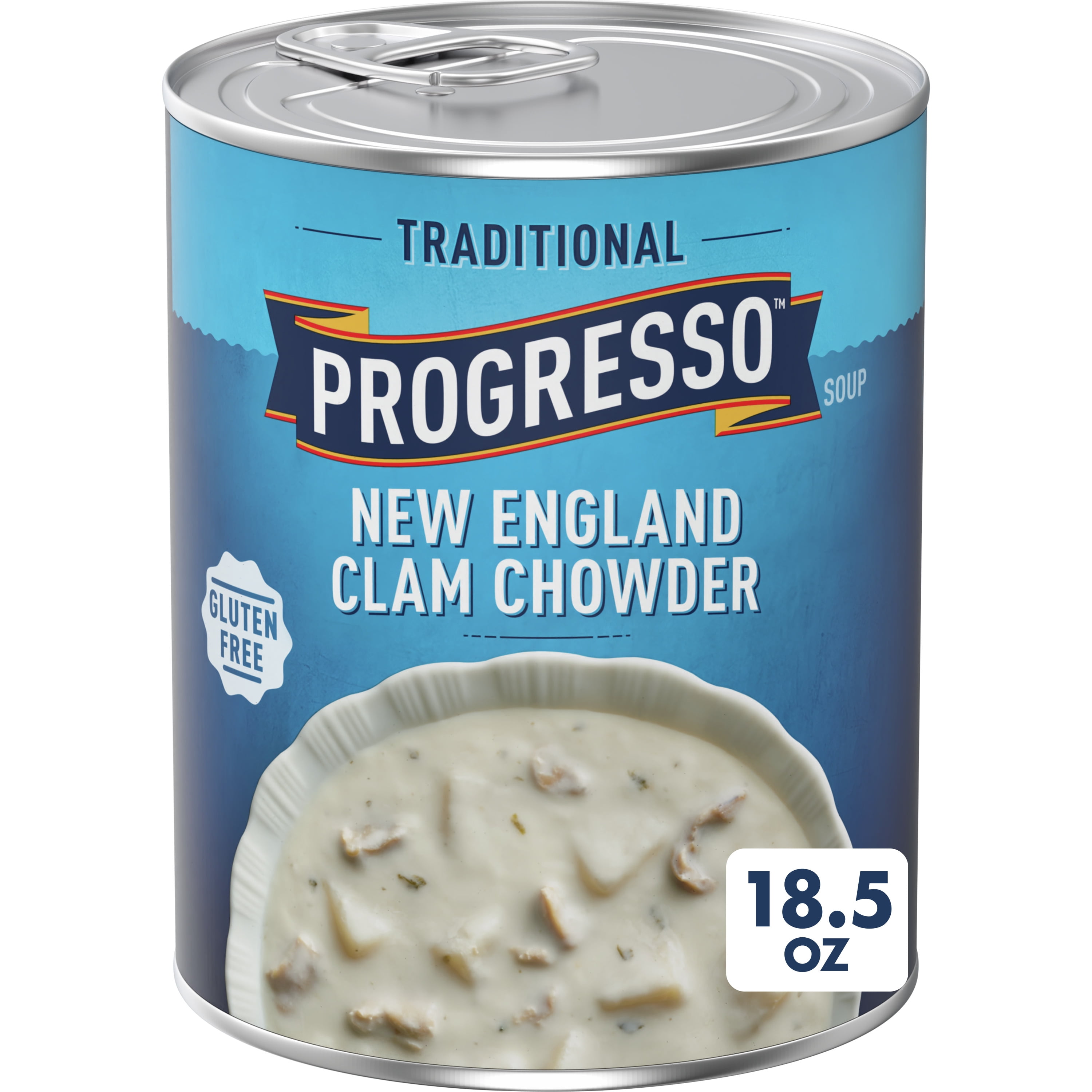 Progresso Traditional, New England Clam Chowder Soup, Gluten Free, 18.5
