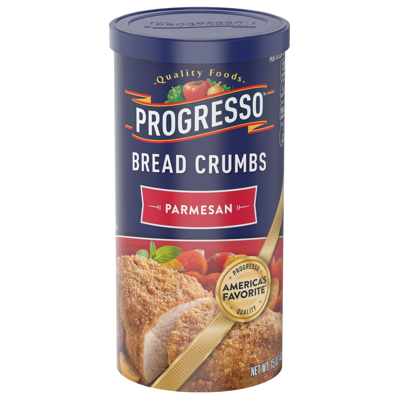 Progresso Parmesan Bread Crumbs, 15 oz - Italian Style Bread Crumbs,Pack of 1