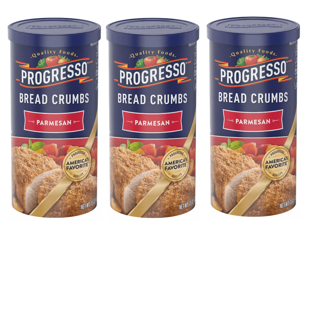 Progresso Parmesan Bread Crumbs, 15 oz - Italian Style Bread Crumbs,Pack of 3