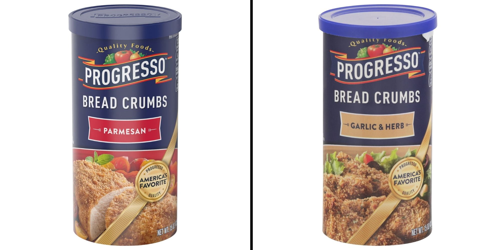 Progresso Parmesan Bread Crumbs 15 oz & Progresso Garlic and Herb Bread Crumbs 15 oz