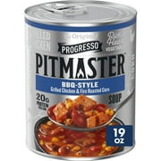 Progresso Pitmaster BBQ Style, Grilled Chicken and Fire Roasted Corn, Canned Soup, 19 oz