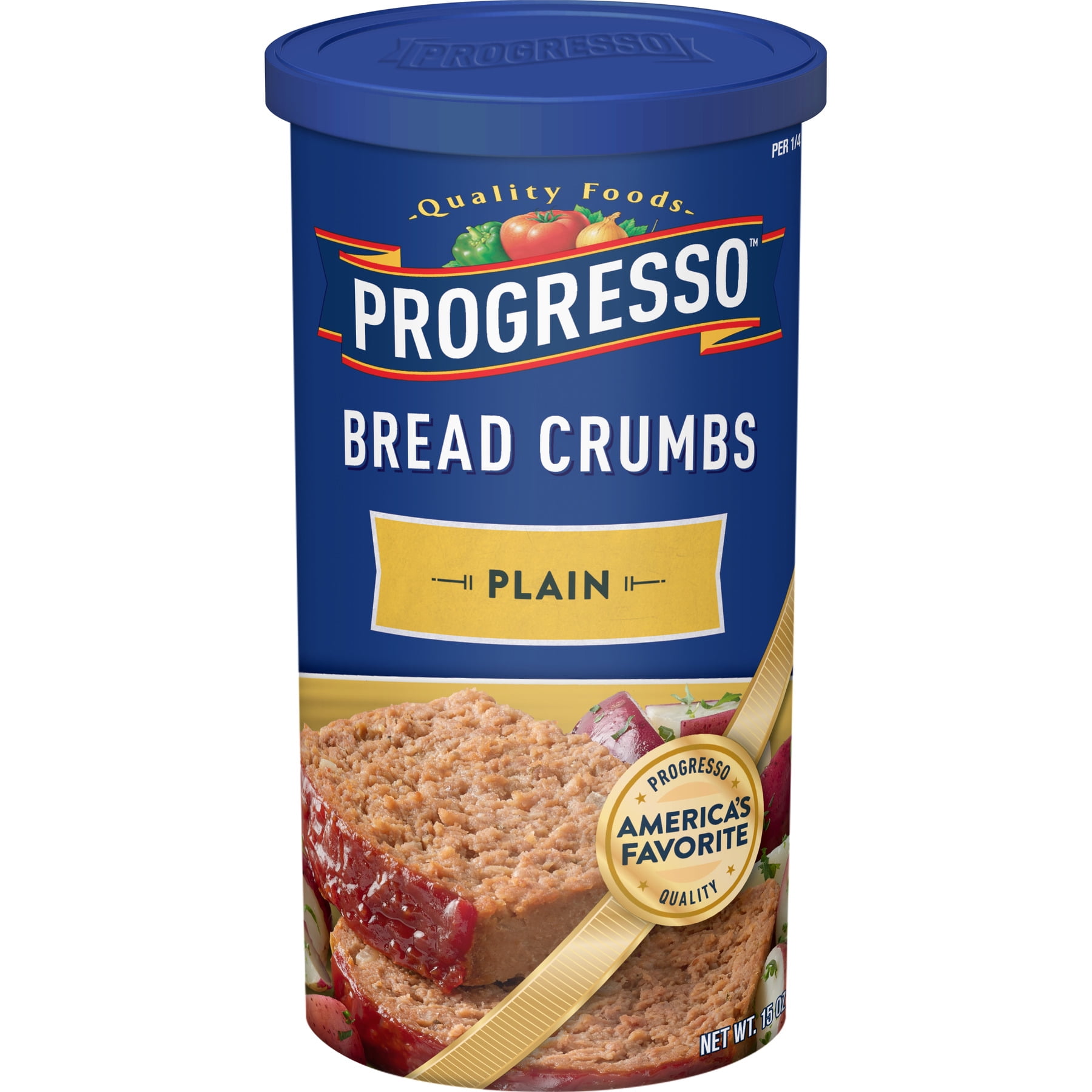 Progresso, Bread Crumbs, Plain, Cooking Ingredient, Canister, 15 oz