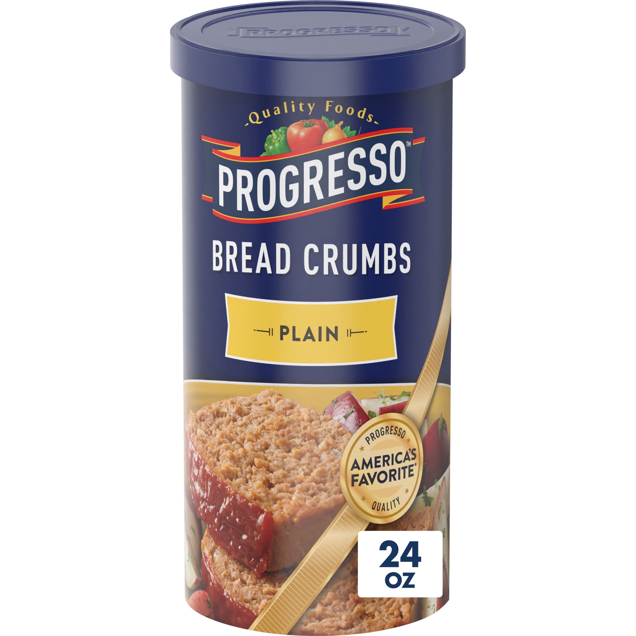 Progresso Quality Foods Plain Breadcrumbs, 24 oz Canister