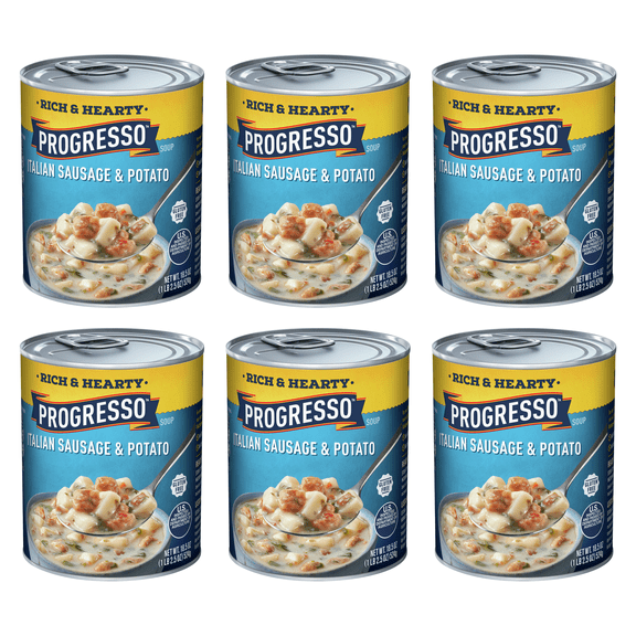 Progresso Rich & Hearty Gluten Free Broccoli Cheese Soup  6-Pack (6 cans)
