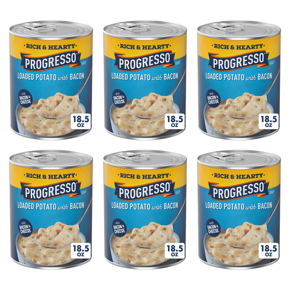 Progresso Rich & Hearty, Italian Sausage & Potato Canned Soup, Gluten Free, 18.5 oz. (Pack of 6)