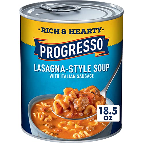 Progresso Rich Hearty Lasagna Style Soup 18 5 Oz Can Pack Of 10 Progresso Rich Hearty Lasagna Style Soup 18 5 Oz Can Pack Of 10