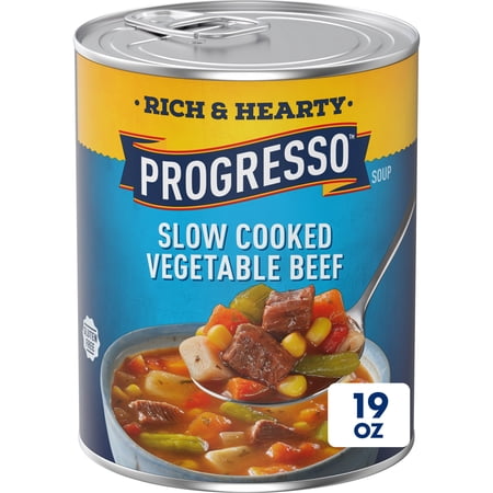 Progresso Gluten Free Rich and Hearty Slow Cooked Vegetable Beef Soup (19 oz Can)
