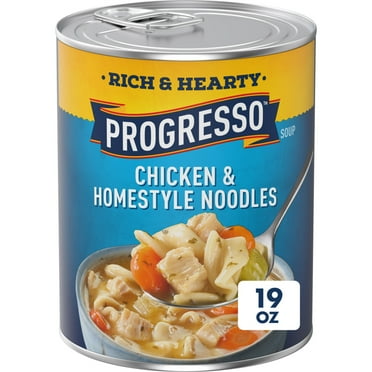 Progresso Rich & Hearty, Chicken & Homestyle Noodle Canned Soup, 19 oz.