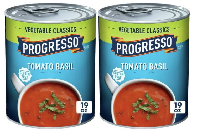 Progresso Tomato Basil Soup, Vegetable Classics Canned Soup, Gluten