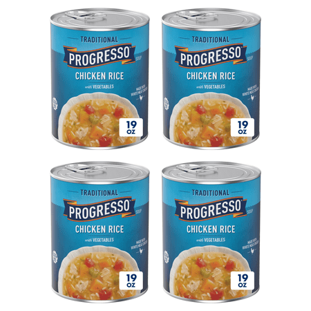 Progresso Traditional, Chicken Rice with Vegetables Canned Soup, 19 oz. (Pack of 4)
