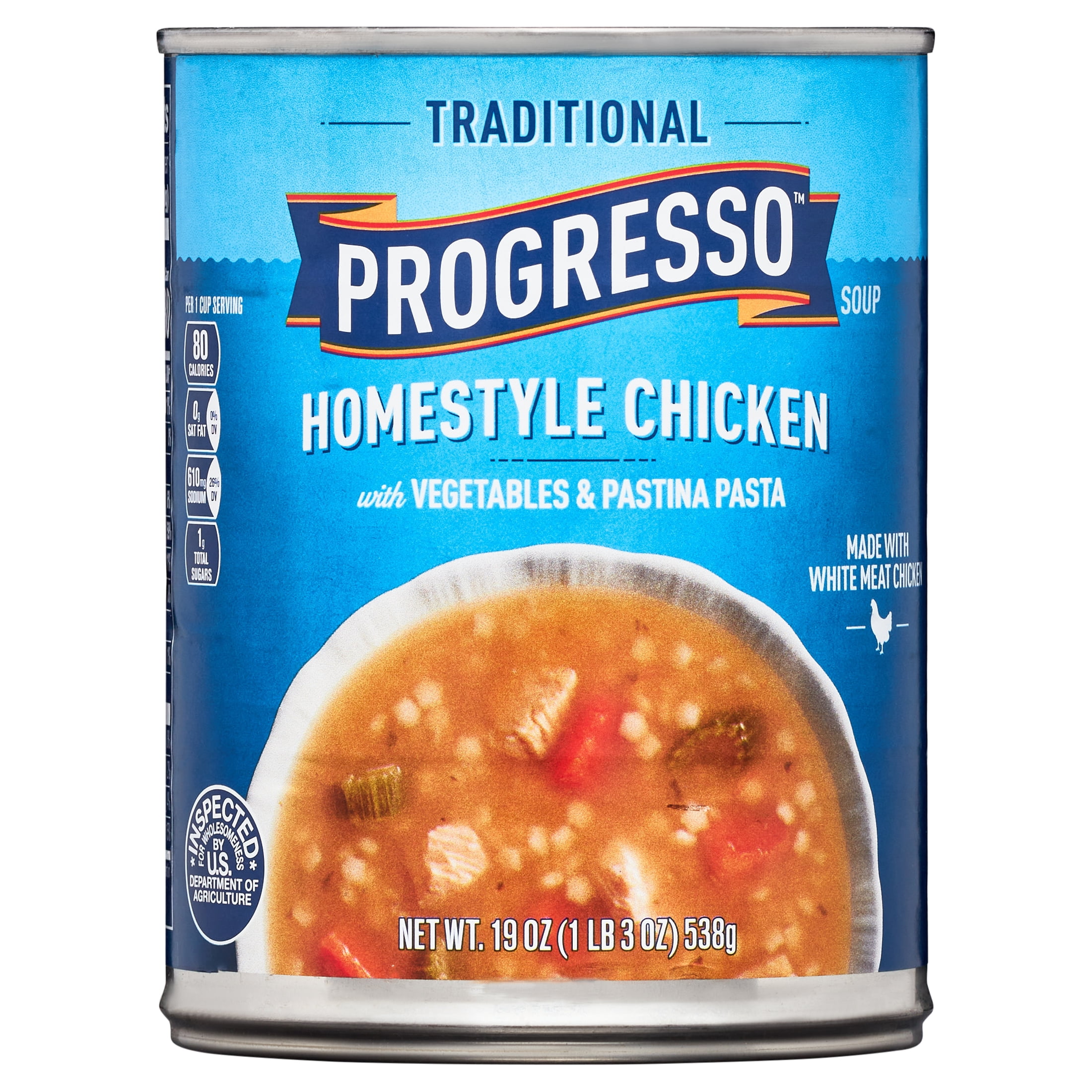 Progresso Traditional, Chicken with Vegetables & Pastina Pasta Canned