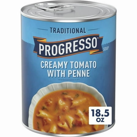 Progresso Traditional, Creamy Tomato with Penne Canned Soup 18.5 oz (Pack of 5)