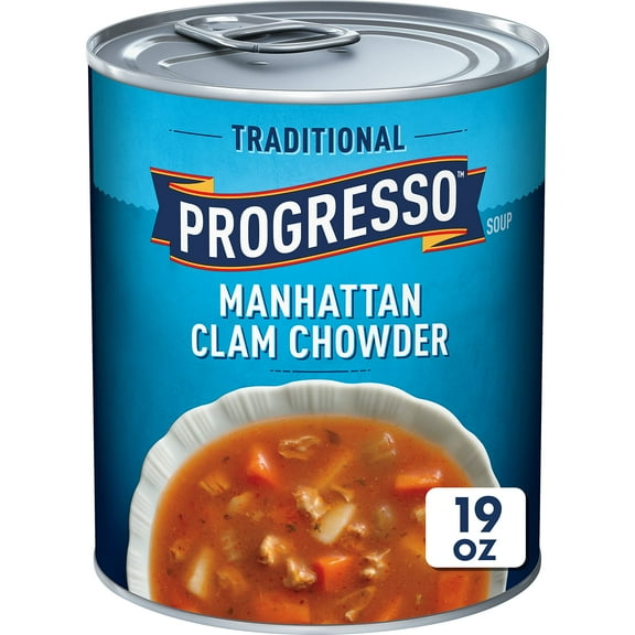 Progresso Traditional Manhattan Clam Chowder Canned Soup Gluten Free 19 oz