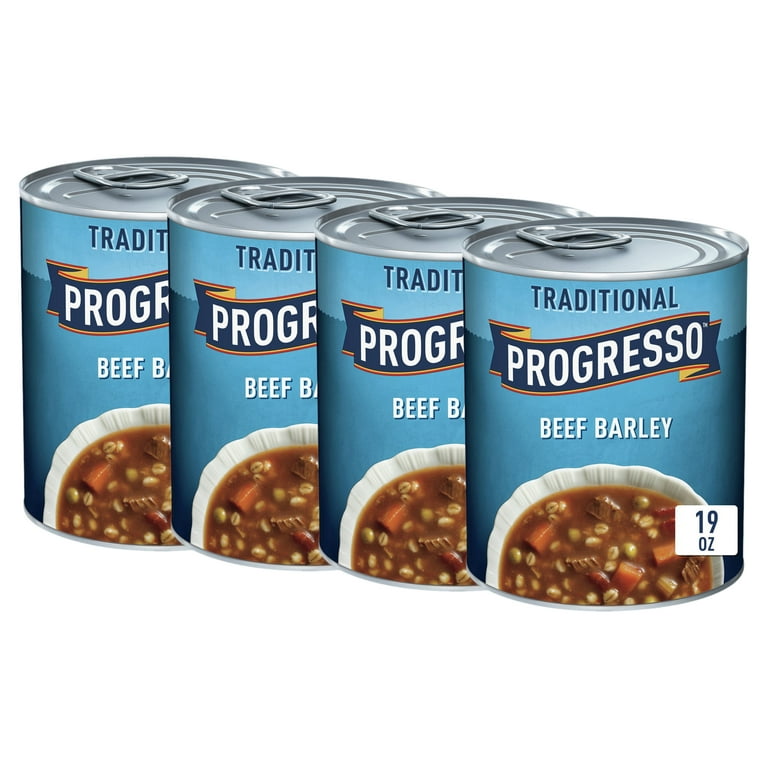 Progresso Traditional, Ready To Serve Beef Barley Soup, 19