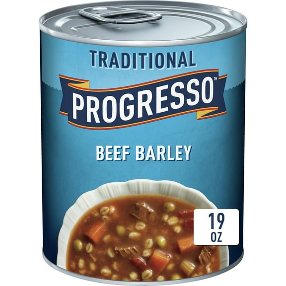 Progresso Traditional, Ready to Serve Beef Barley Soup, 19 oz. (Pack of 4)