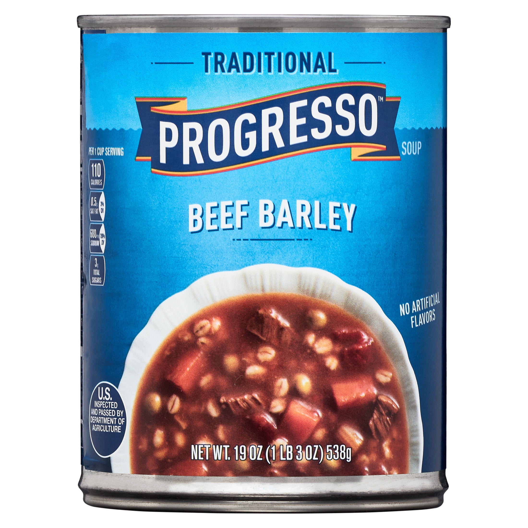Progresso Traditional, Ready to Serve Beef Barley Soup, 19 oz