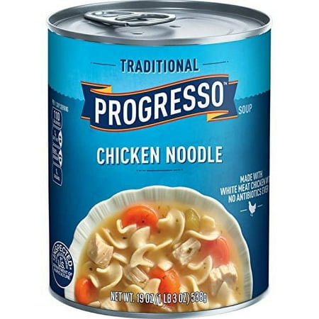 Progresso Traditional Soup, Chicken Noodle, 19.0-Ounce (Pack of 6 )