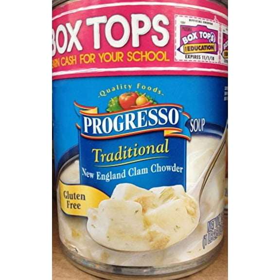 Progresso Traditional Soup, New England Clam Chowder (Pack of 12)