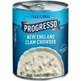 thumbnail image 1 of Progresso Traditional Soup, New England Clam Chowder (Pack of 18), 1 of 1