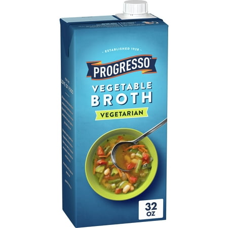 Progresso Vegetable Broth, Vegetarian, Gluten Free, 32 oz