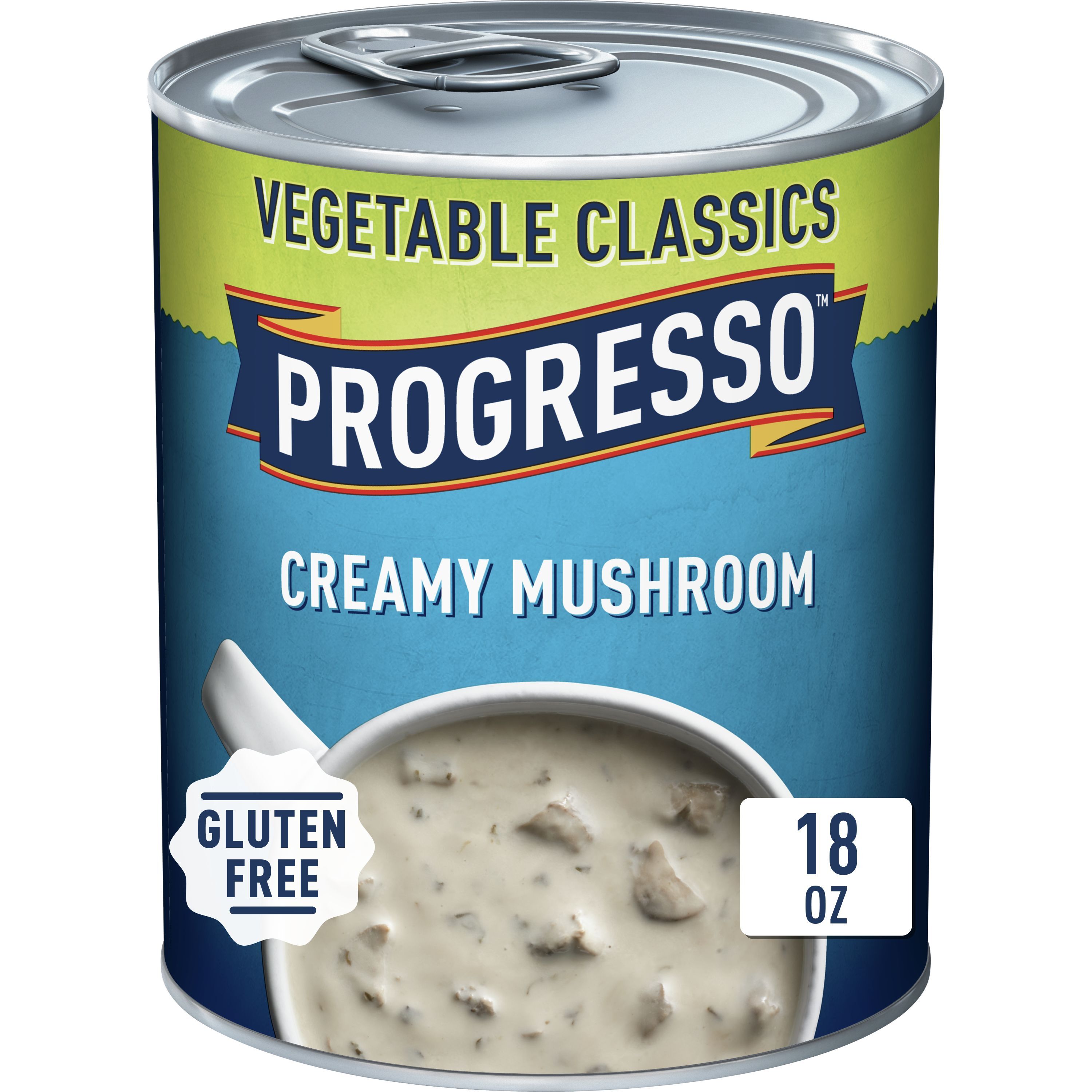 Progresso Vegetable Classics, Creamy Mushroom Canned Soup, Gluten Free, 18 oz. - image 1 of 10