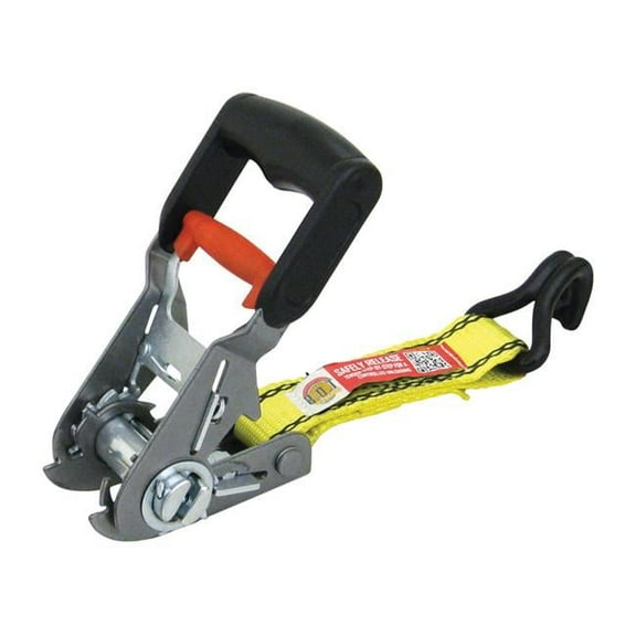 1 Pc, Progrip 16 Ft. L Black/Yellow Tie Down Straps 1 Pk