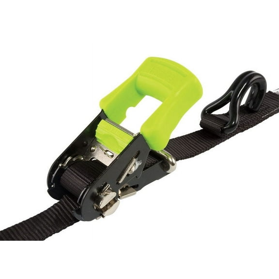 Progrip Cargo Control Tie Down Strap,Wire-Hook,Black 327700