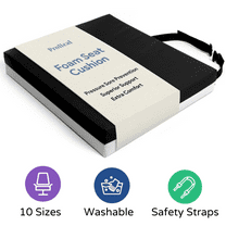 Proheal 2" Foam Wheelchair Seat Cushion with Removable Nylon Cover - 20”x18”