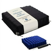 Proheal 4 Inflatable Wheelchair Seat Air Cushion 16 x 16 - Includes Pump, Nylon Cover, and Repair Kit