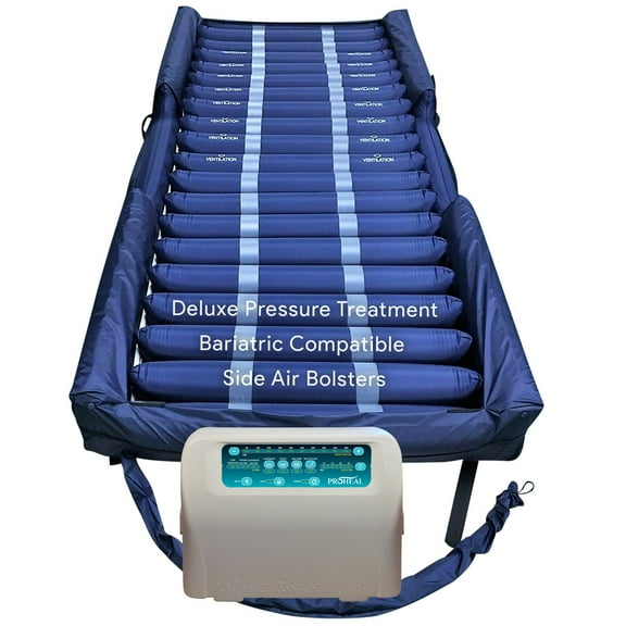Proheal Bariatric Low Air Loss Alternating Pressure Air Mattress with Digital Pump & Side Perimeter - 36” x 80” x 8/11"