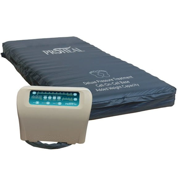 Proheal Bariatric Low Air Loss Alternating Pressure Air Mattress with Pump & Dual Compressor Stages I-IV - 42" x 80" x 10"