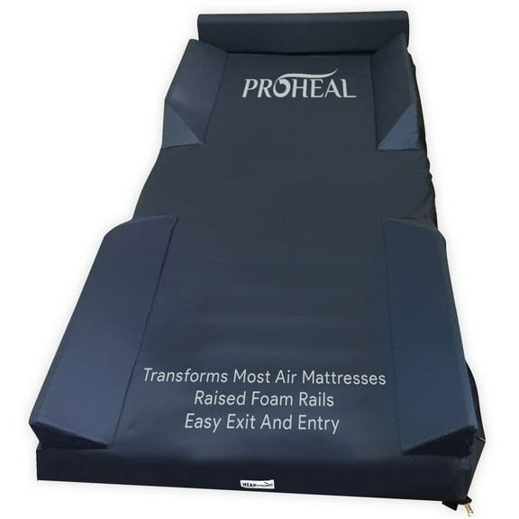 Proheal Hospital Bed Air Mattress Cover with Foam Rails - 36" x 80" x 6" x 9"