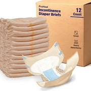 Proheal Small Youth Disposable Diaper Briefs (12 Count) Heavy Absorbency