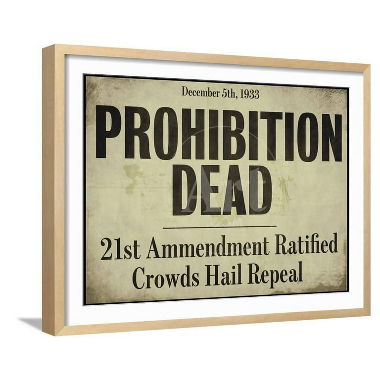 Prohibition Wall Art