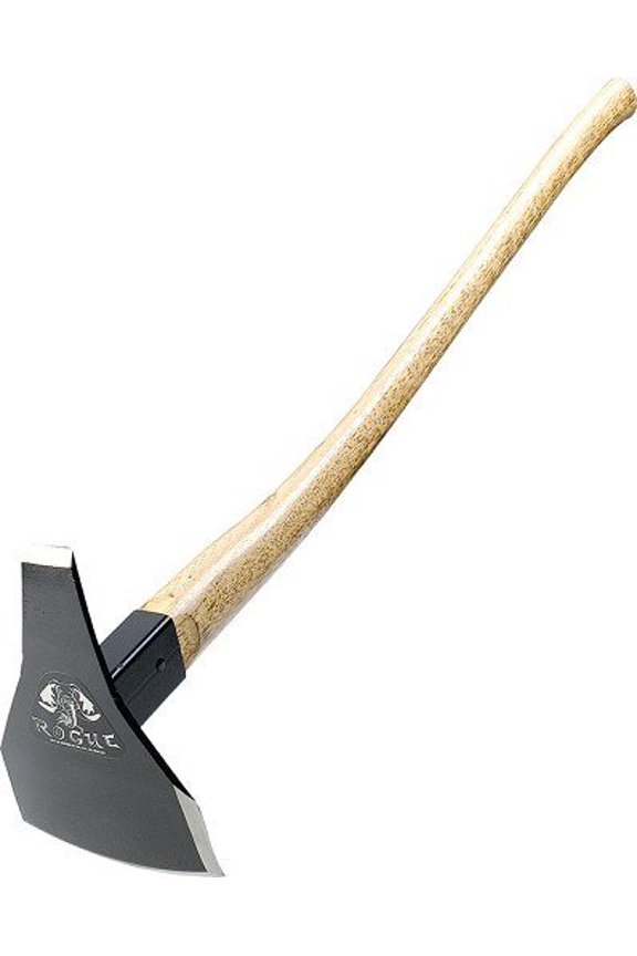 Rogue Hoe 6 Inch Steel Triangle A Blade Fire Trail Hoe with Hickory Wood Handle