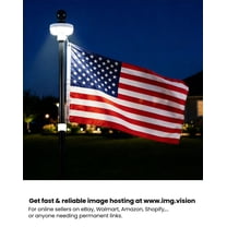 Pole In Ground FIASON 12ft In-Ground Flag Pole Kit with 3x5 American Flag, Heavy Duty ...