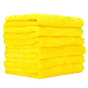 Proje YellowPRO, Plush & edgeless Microfiber Towels for Cars, 500GSM 16" x 16", 6 Pack