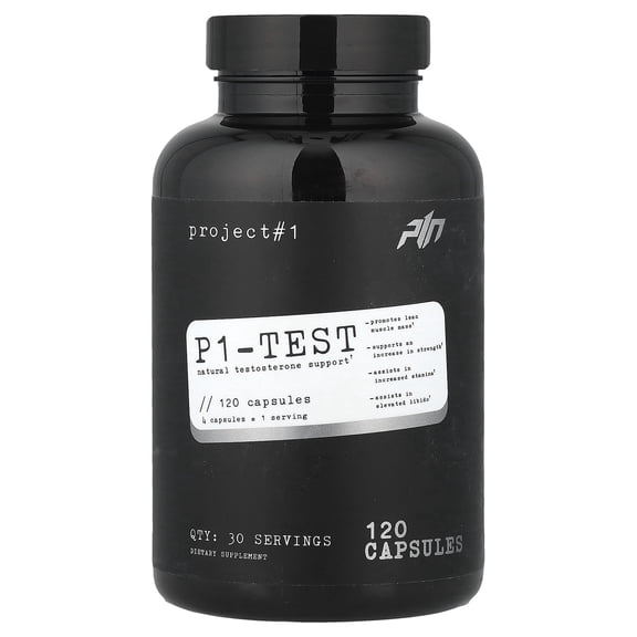 Project 1 Nutrition P1 Test Amino Acid Supplements Builds Muscle 30 Count