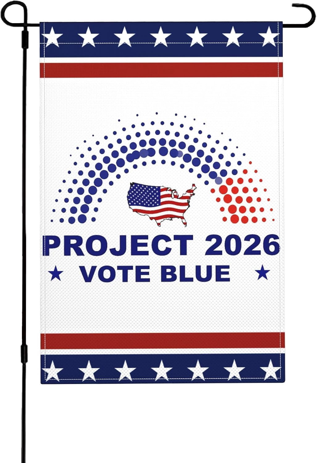 Project 2026 Flag Vote Blue Democrats Midterm Senate Garden Flags 12x18 ...