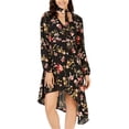 thumbnail image 1 of Project 28 Womens Choker Asymmetrical Dress, Black, Small, 1 of 2