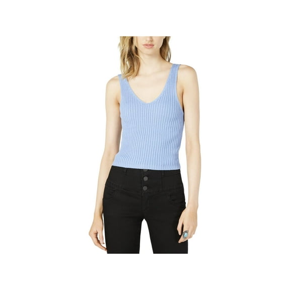 Project 28 Womens Double V Sleeveless Tank Top Sweater