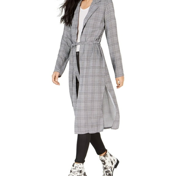 Project 28 Womens Duster Blazer Cardigan Sweater, Black, Large