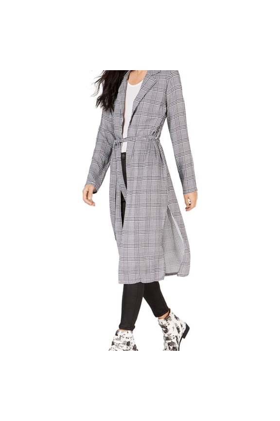 Project 28 Womens Duster Blazer Cardigan Sweater, Black, Large