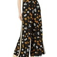 thumbnail image 1 of Project 28 Womens Pleated Front Casual Wide Leg Pants, Black, Medium, 1 of 4