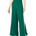 thumbnail image 1 of Project 28 Womens Pleated Front Casual Wide Leg Pants, Green, Small, 1 of 2