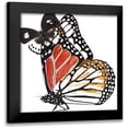 thumbnail image 1 of Project, A. 12x12 Black Modern Framed Museum Art Print Titled - Butterflies Dance IV, 1 of 5